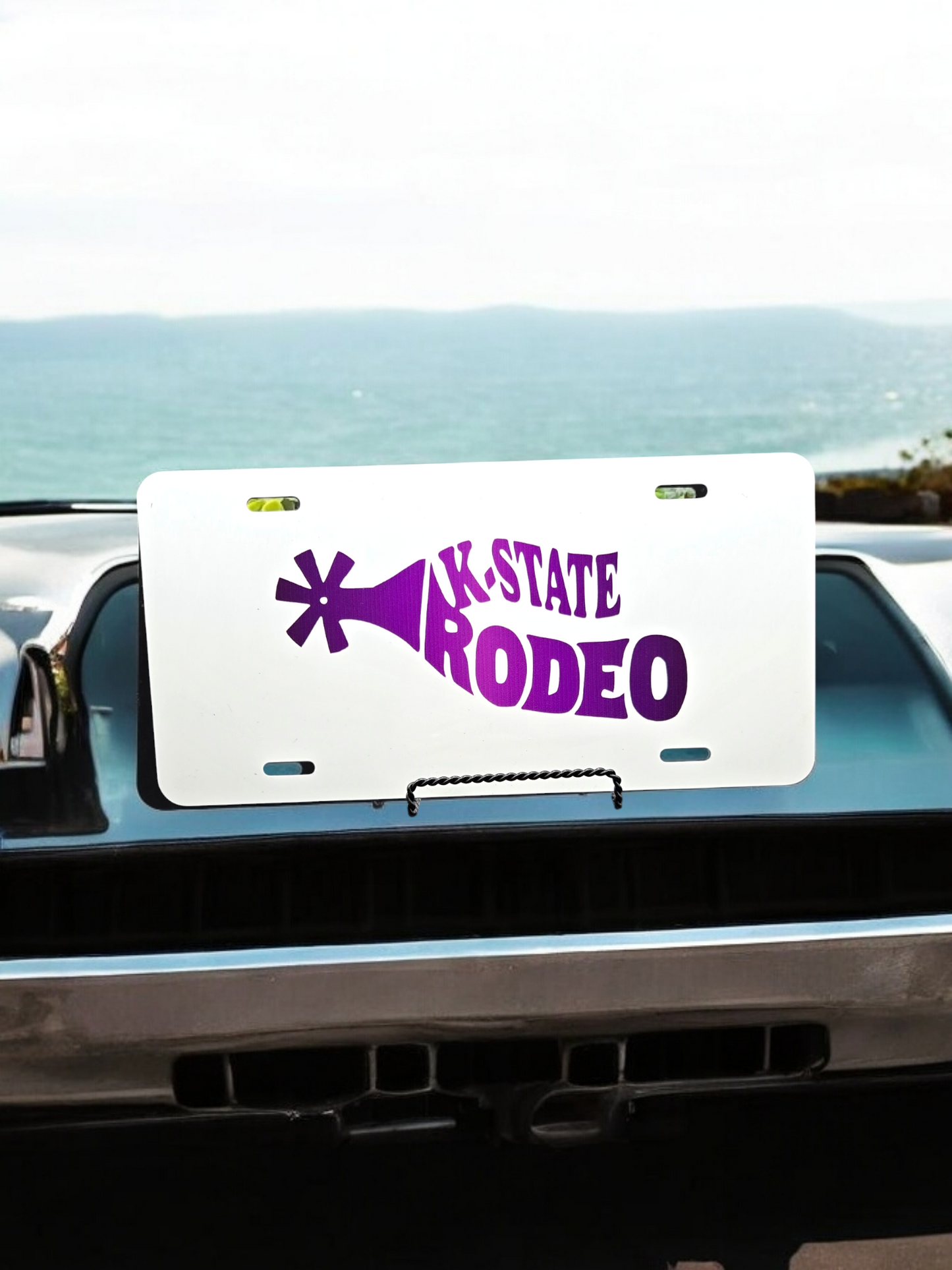 K-State Rodeo Team License Plate (white or Black)