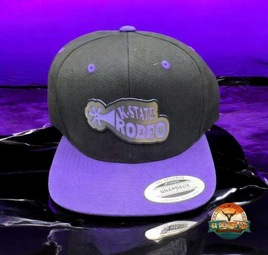 KSU Rodeo Flat Bill Cap silver plate - style 1